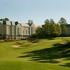 A view of the golf course at Washington Duke Inn