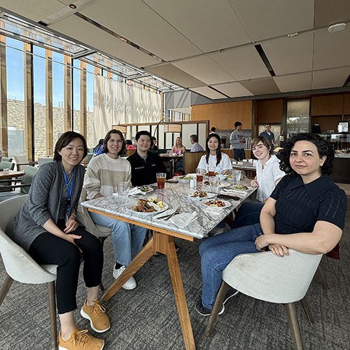 Group of people around a table