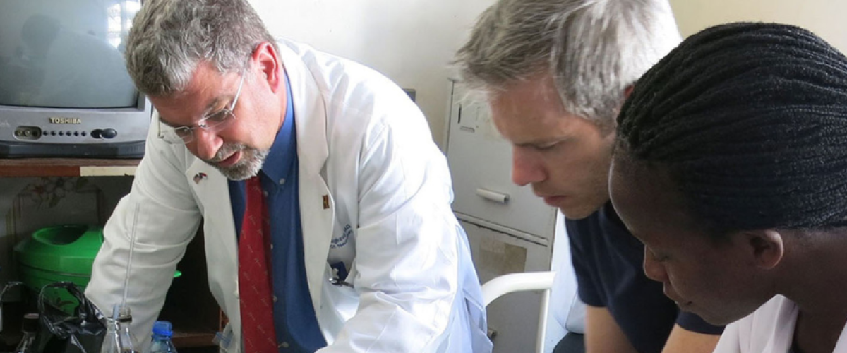 Dr. Haglund and team review patient notes