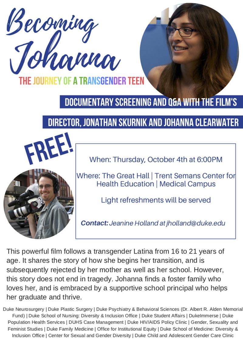 Becoming Johanna Trent Semans Event