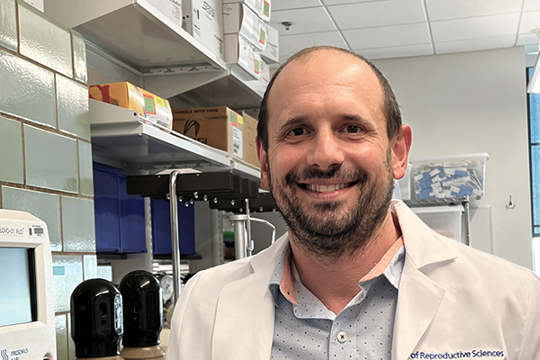 Anthony Filiano in his lab