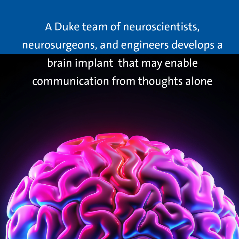 A speech prosthetic developed by a collaborative team of Duke neuroscientists, neurosurgeons, and engineers can translate a person’s brain signals into what they’re trying to say.
