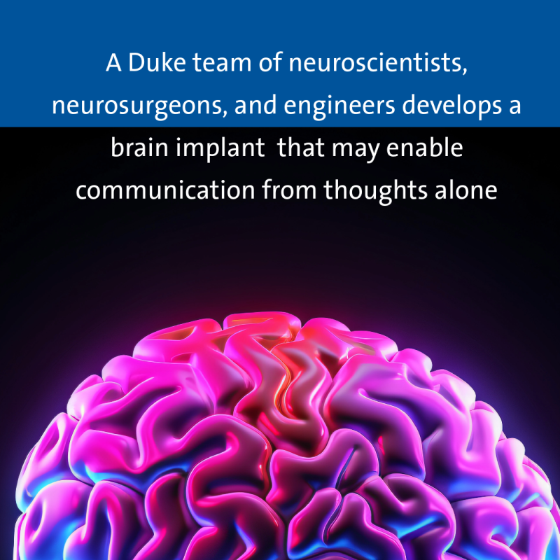 A speech prosthetic developed by a collaborative team of Duke neuroscientists, neurosurgeons, and engineers can translate a person’s brain signals into what they’re trying to say. 