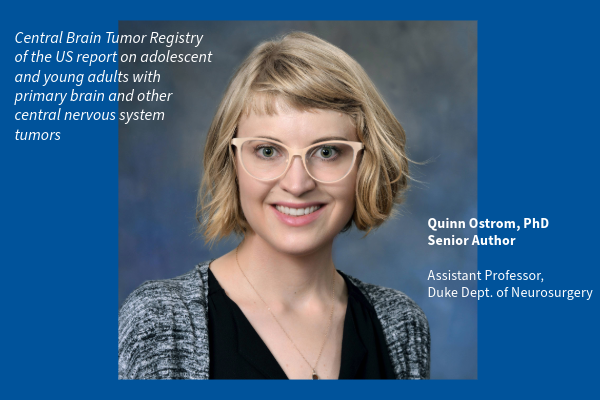 Quinn Ostrom is senior author of the CBTRUS study