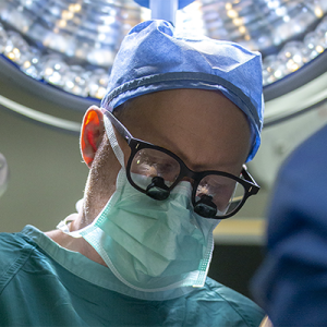 Derek Southwell in the OR