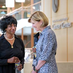 Congresswoman Foushee with Dean Mary Klotman